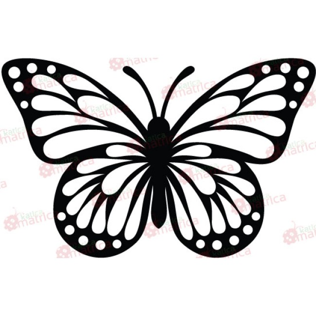 Egyszerű pillangó - Falmatrica / Faltetoválás