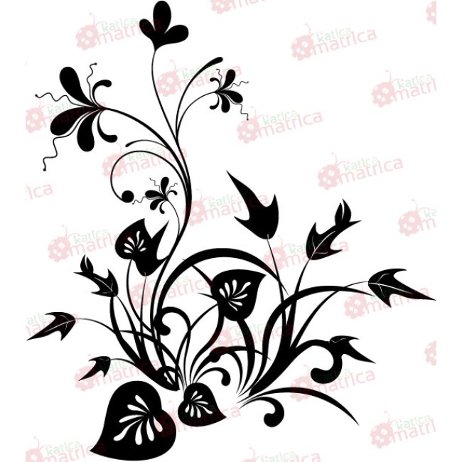 Szerteágazó növénydekoráció - Falmatrica / Faltetoválás