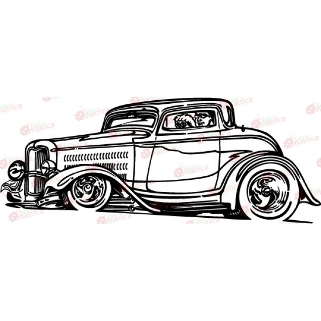 Ford Hot Rod - Falmatrica / Faltetoválás