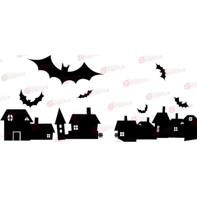 Denevérek éjszakája - Falmatrica / Faltetoválás -