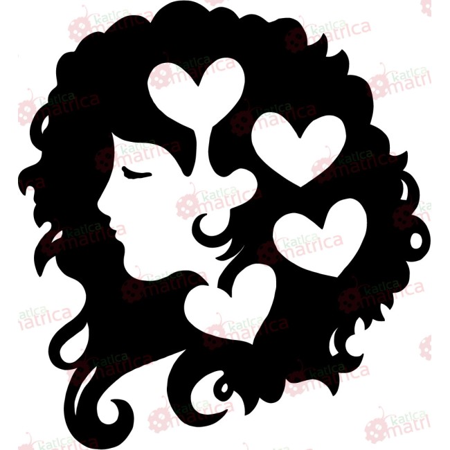 Szerelem asszonya - Falmatrica / Faltetoválás