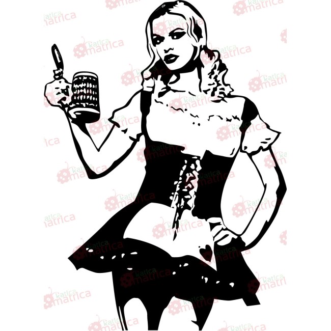 Bajor kisasszony - Falmatrica / Faltetoválás