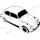 Volkswagen bogár - Falmatrica / Faltetoválás