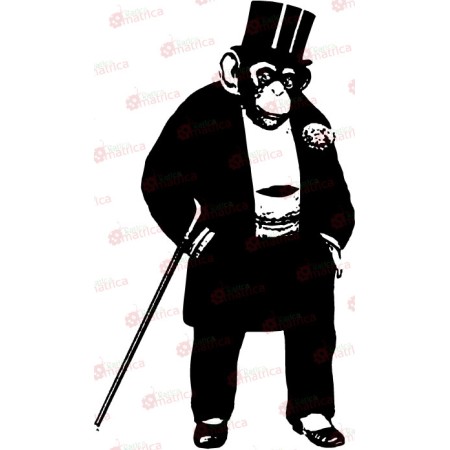 Elegáns majom - Falmatrica / Faltetoválás -