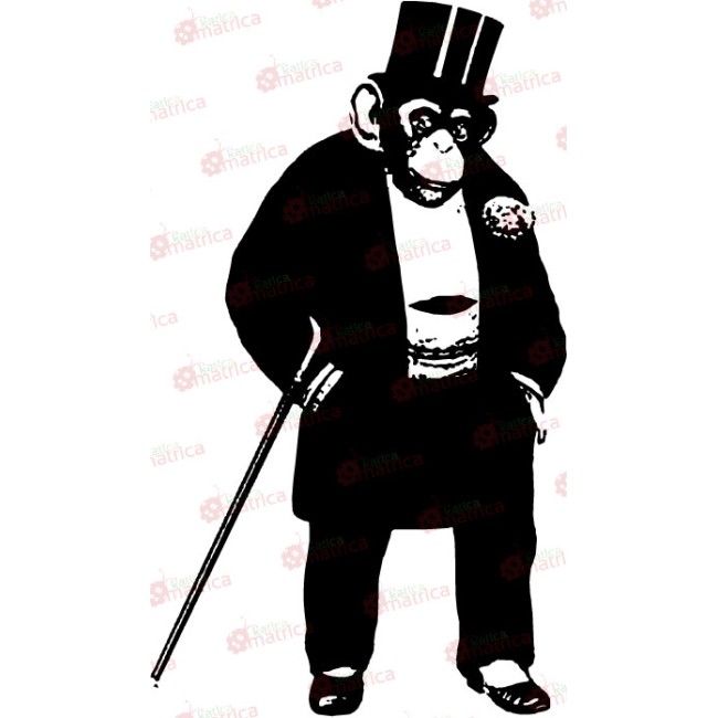 Elegáns majom - Falmatrica / Faltetoválás -