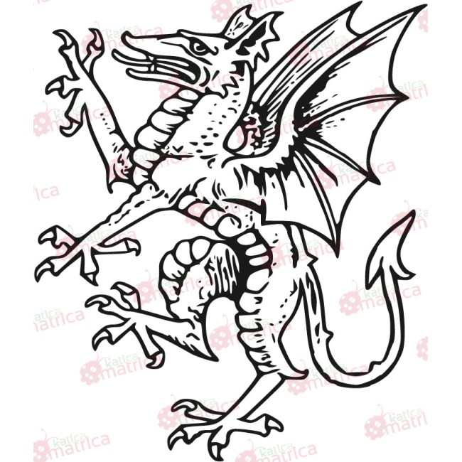 Sárkány - Falmatrica / Faltetoválás