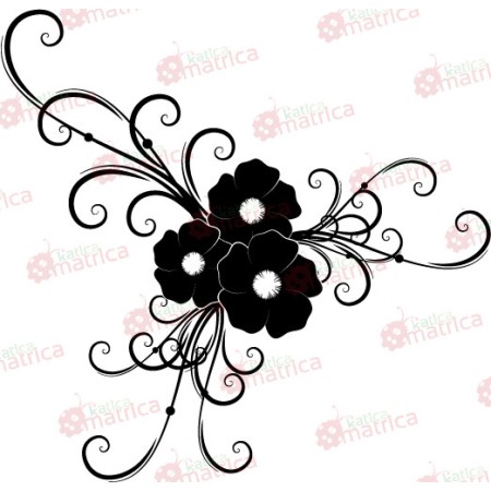 Kivirágzott természet - Falmatrica / Faltetoválás -