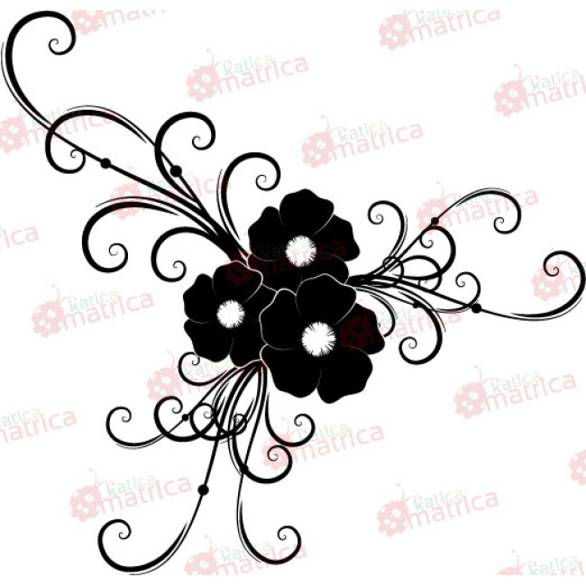 Kivirágzott természet - Falmatrica / Faltetoválás -