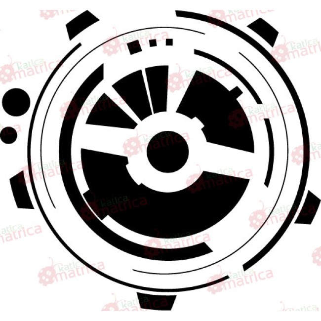 Nonfiguratív minta - Falmatrica / Faltetoválás -