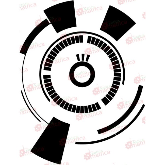 Nonfiguratív minta - Falmatrica / Faltetoválás -