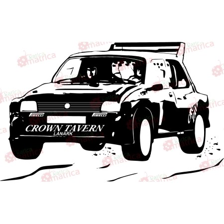 Raliautó - Falmatrica / Faltetoválás