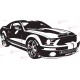 Ford Mustang - Falmatrica / Faltetoválás