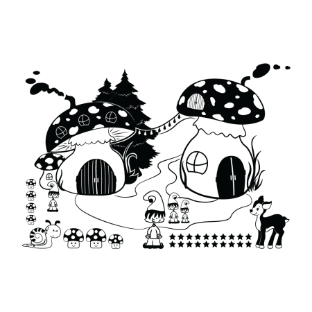 Gombaházak - Falmatrica / Faltetoválás