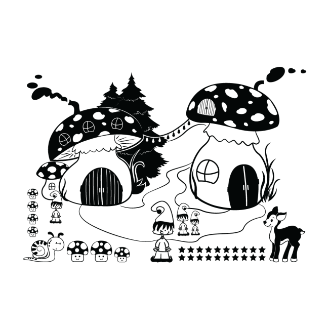 Gombaházak - Falmatrica / Faltetoválás