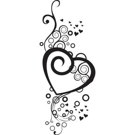 Virágzó szerelem - Falmatrica / Faltetoválás