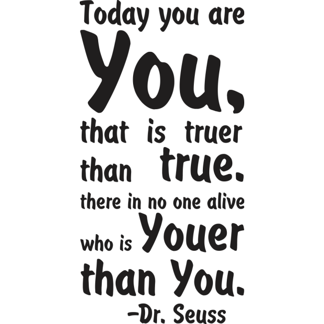 Today you are you - Falmatrica / Faltetoválás