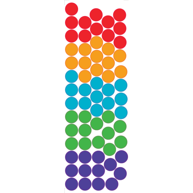 Pontok - Színes matrica csomag
