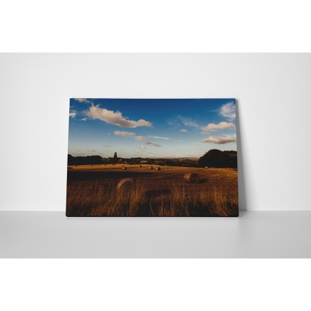 Szénakazal a mezőn