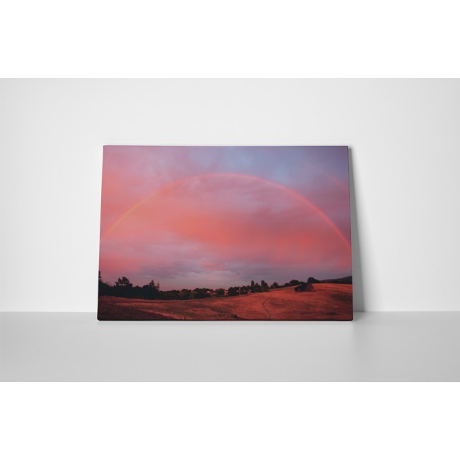 Szivárvány a naplementében