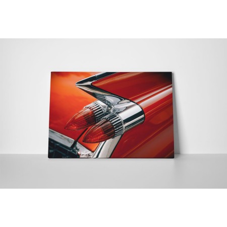 Piros retró autó stoplámpa