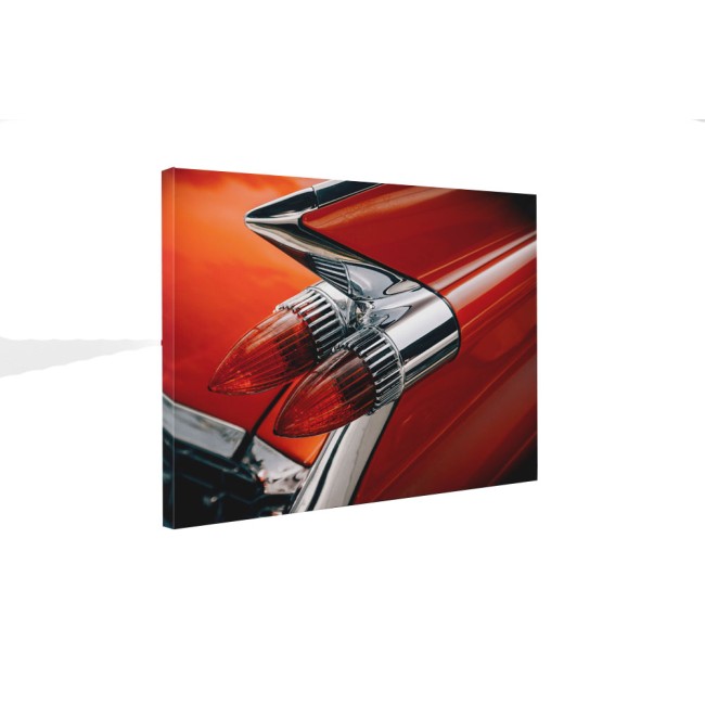 Piros retró autó stoplámpa