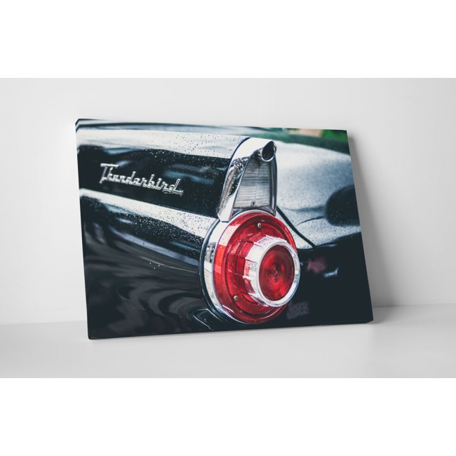 Fekete retró autó stoplámpa