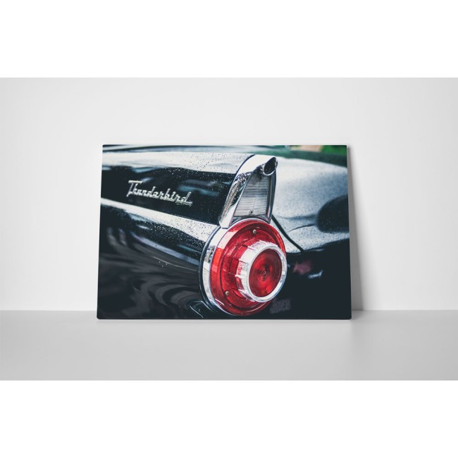 Fekete retró autó stoplámpa