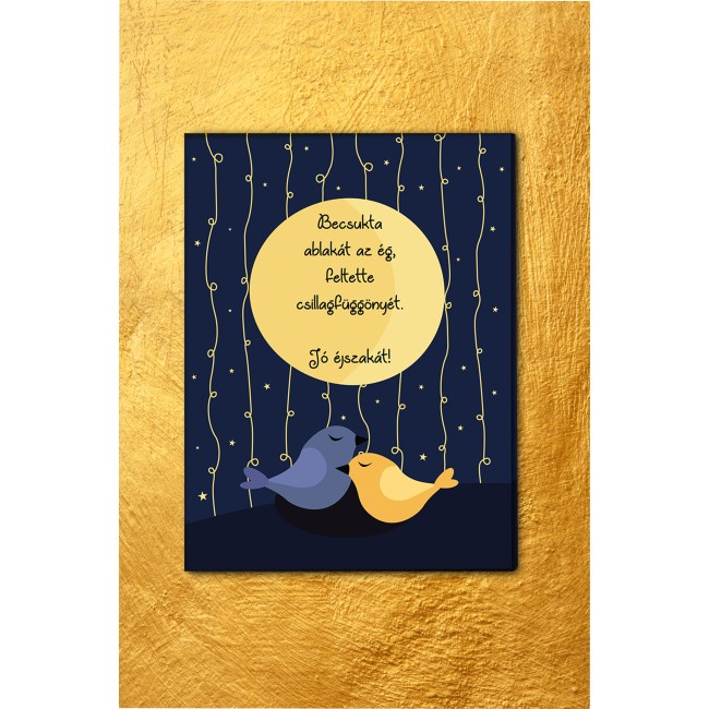 Jó éjszakát - 45x60 cm - Vászonkép