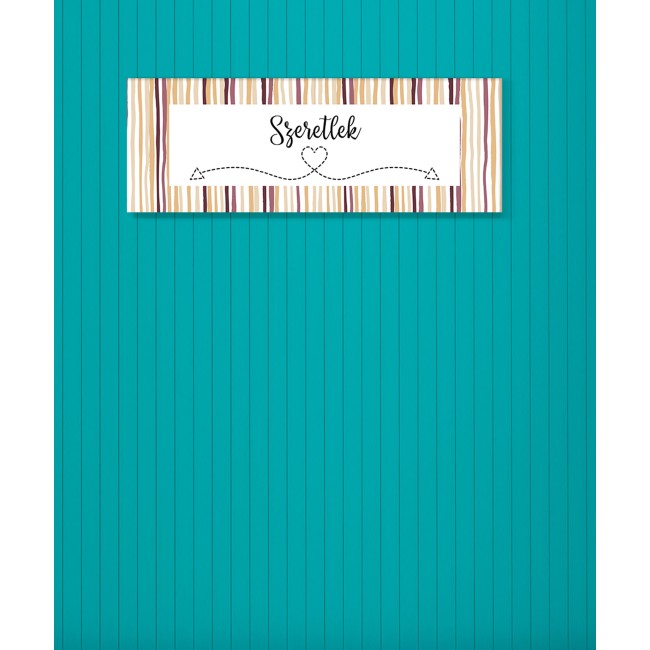 Szeretlek - 25x70 cm - Vászonkép