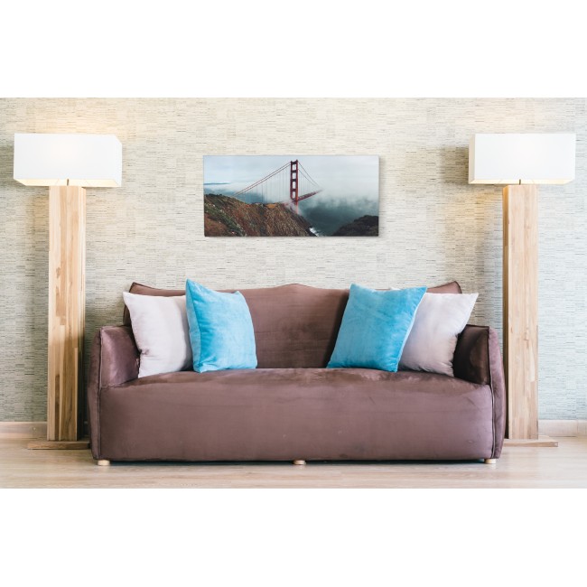 Golden Gate a ködben - 95x50 - Vászonkép