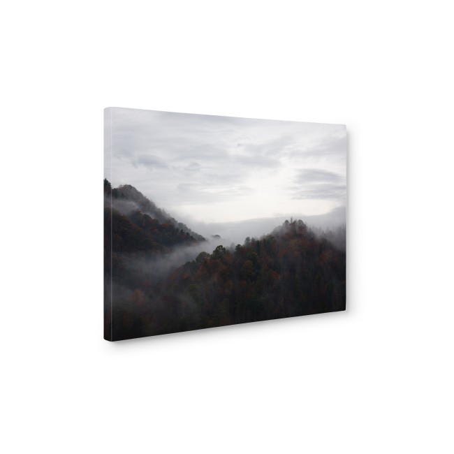 Hajnali erdő - 75x50 - Vászonkép