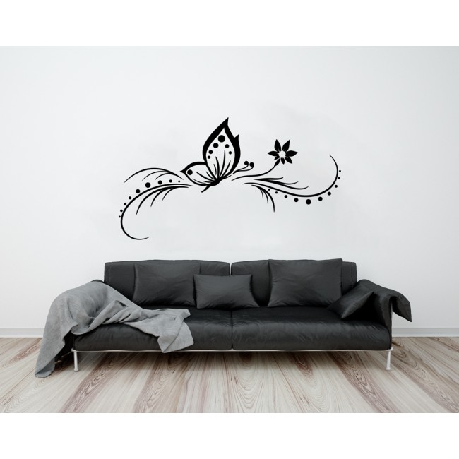 Pillangós modern dekoráció - Falmatrica / Faltetoválás