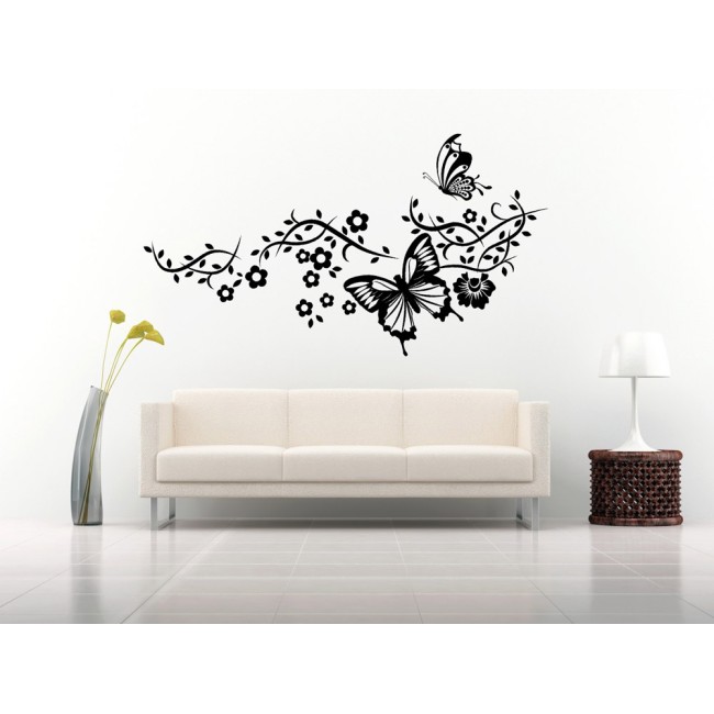 Pillangós dekoráció - Falmatrica / Faltetoválás