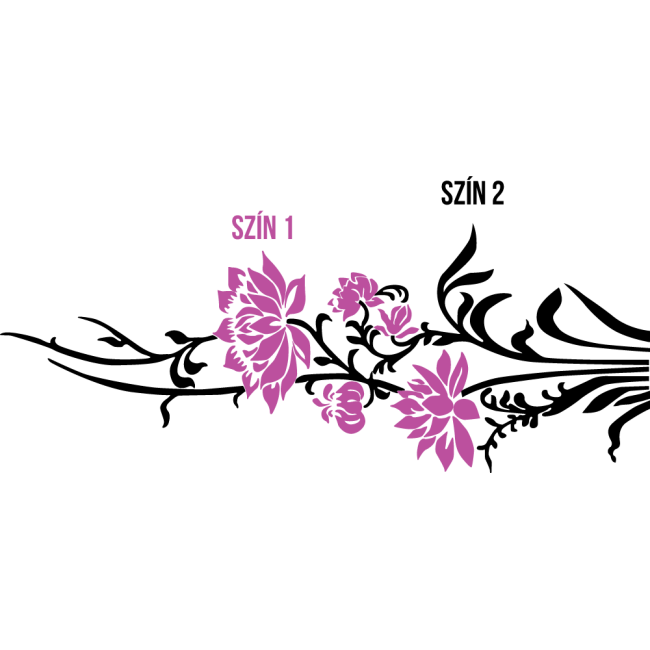 Virágdísz - Falmatrica / Faltetoválás