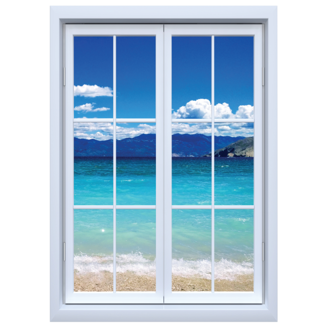 Ablak a horvát tengerpartra