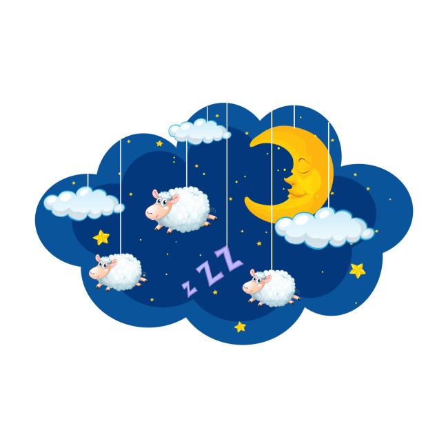 Álom bárányok - Nyomtatott matrica