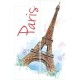 Paris- Színes nyomtatott matrica