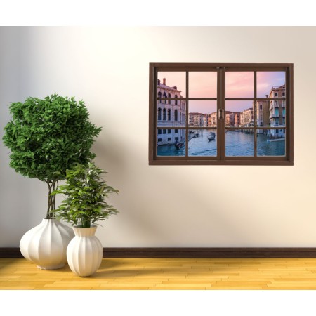 Velence - Színes ablak Matrica