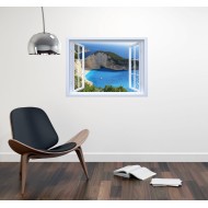 Zakynthos - Színes ablak Matrica