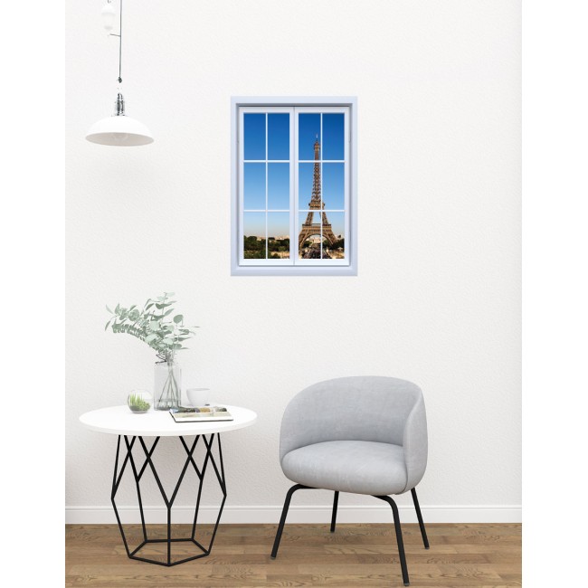 Eiffel-torony - Színes ablak Matrica