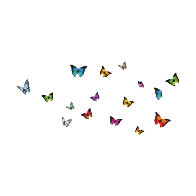 Színes pillangók - Színes Matrica