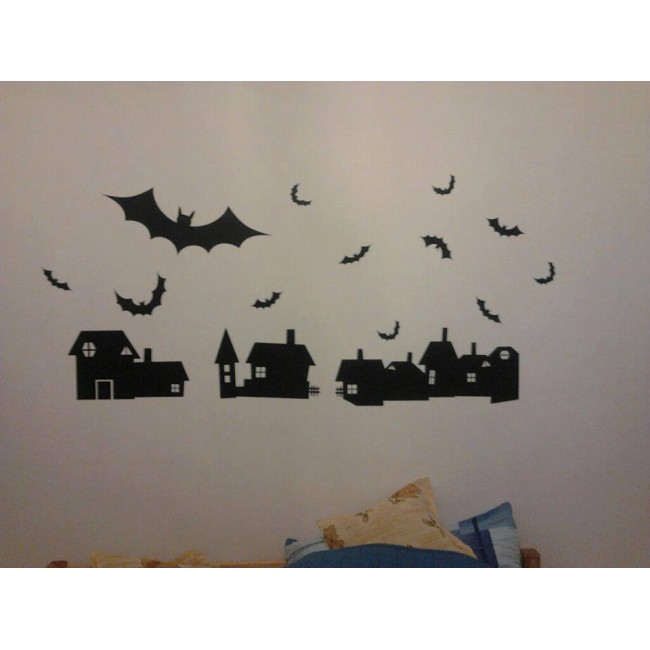 Denevérek éjszakája - Falmatrica / Faltetoválás -