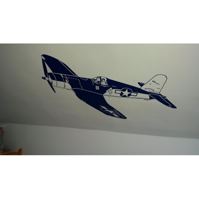 II. Világháborús vadászrepülő - Falmatrica / Faltetoválás