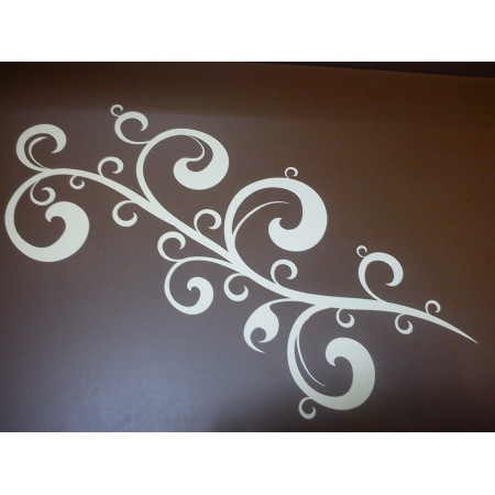 Nonfiguratív virágminta - Falmatrica / Faltetoválás