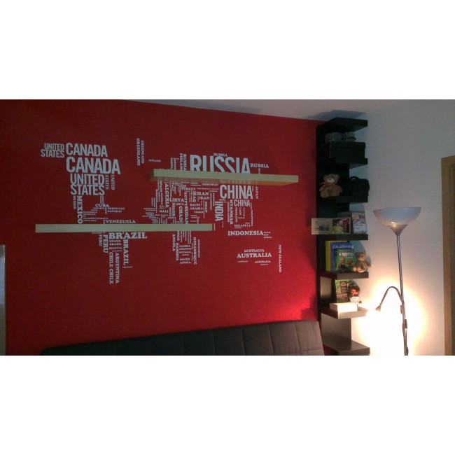 Világtérkép - Falmatrica / Faltetoválás