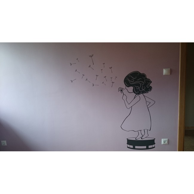 Pitypang fújás - Falmatrica / Faltetoválás