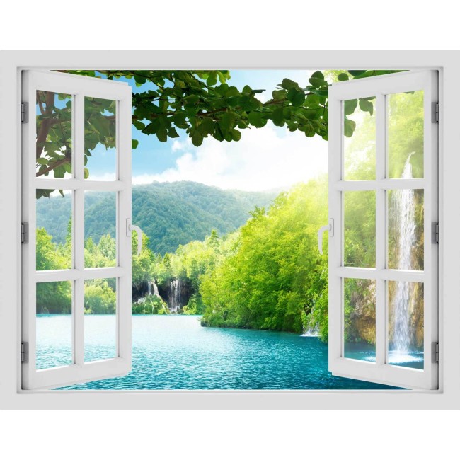 Horvát táj - 3D hatású ablakos matrica