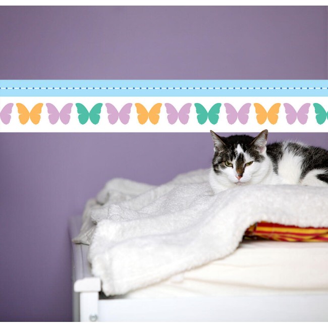 Pillangók - Nyomtatott bordűr matrica