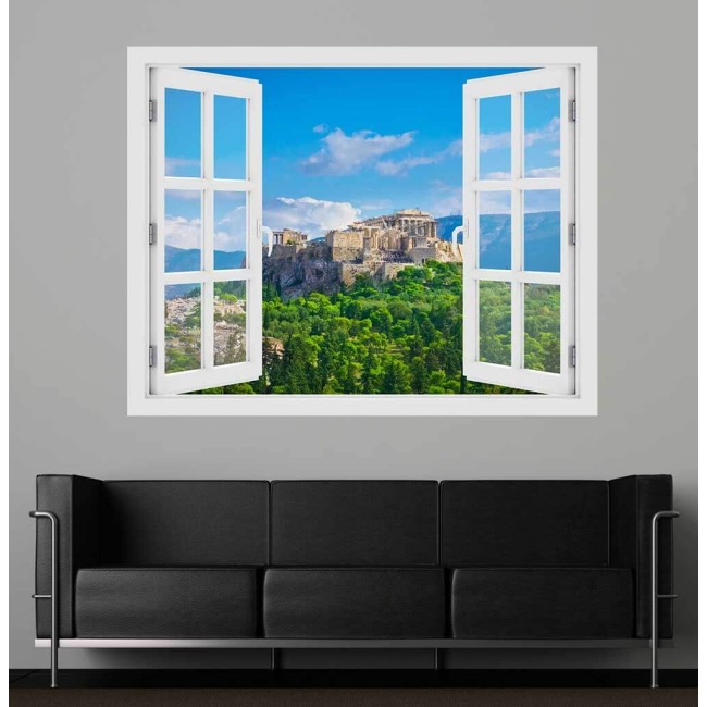 Akropolisz, Görögország - 3D hatású ablakos matrica