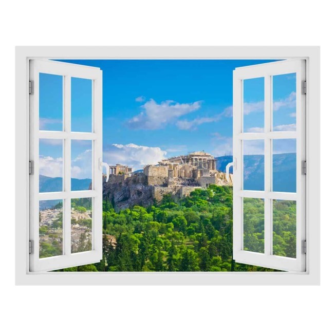Akropolisz, Görögország - 3D hatású ablakos matrica
